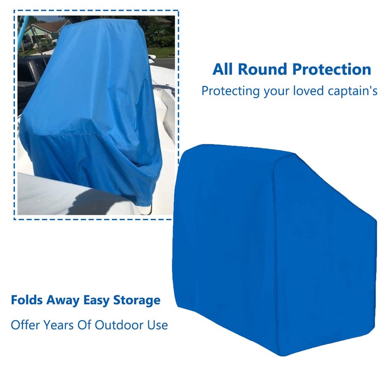 FCOUIID Heavy Duty Boat Center Console Cover, 600D Waterproof Rainproof Upgraded Marine Grade Polyester Canvas (Small Size Up to 36" W x24 Lx42 H) - Image 4
